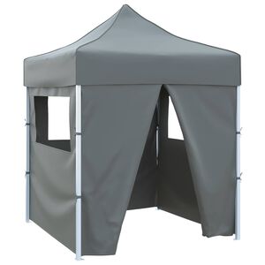 vidaXL Carpa de Fiesta 200 x 200 x 315 cm Gris antracita Tela Oxford