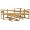 vidaXL Conjunto de sof&aacute;s de exterior 5 pcs Blanco 59 x 59 x 37 cm