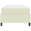 vidaXL Estructura de cama con colch&oacute;n Crema 80 x 200 cm tela