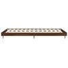 vidaXL Estructura de cama sin colch&oacute;n madera marr&oacute;n roble 75x190 cm