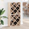 vidaXL Estante de Vino 2 pcs Natural 62 x 25 x 62 cm