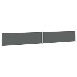 vidaXL Toldo lateral retr&aacute;ctil para patio gris antracita 170x1200 cm