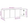 vidaXL Muebles para TV de pared 2 unidades roble artesanal 60x30x41 cm