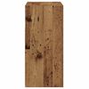 vidaXL Aparador con luces LED madera ingenier&iacute;a envejecida 80x35x75 cm