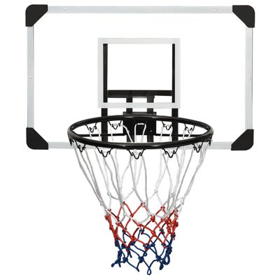 vidaXL Tablero de baloncesto policarbonato transparente 71x45x2,5 cm