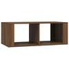 vidaXL Mesa de centro madera contrachapada roble marr&oacute;n 100x50x36 cm