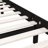 vidaXL Estructura de cama sin colchón madera maciza negro 200x200 cm