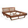 vidaXL Estructura de cama de madera maciza de acacia 160x200 cm
