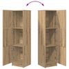 vidaXL Aparador alto Roble artesanal 31.5 x 32 x 122.5 cm
