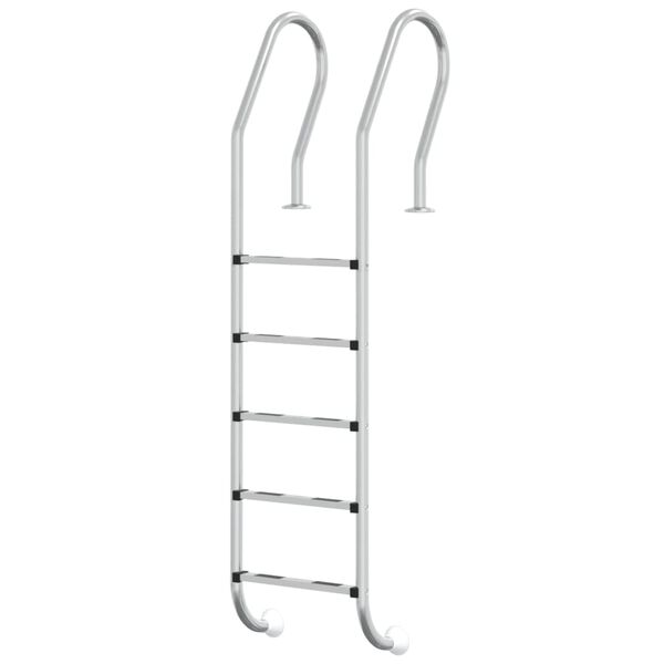 vidaXL Escalera para piscina acero inoxidable 304 54x38x211 cm