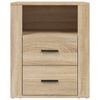 vidaXL Mesita de noche madera contrachapada roble sonoma 50x36x60 cm