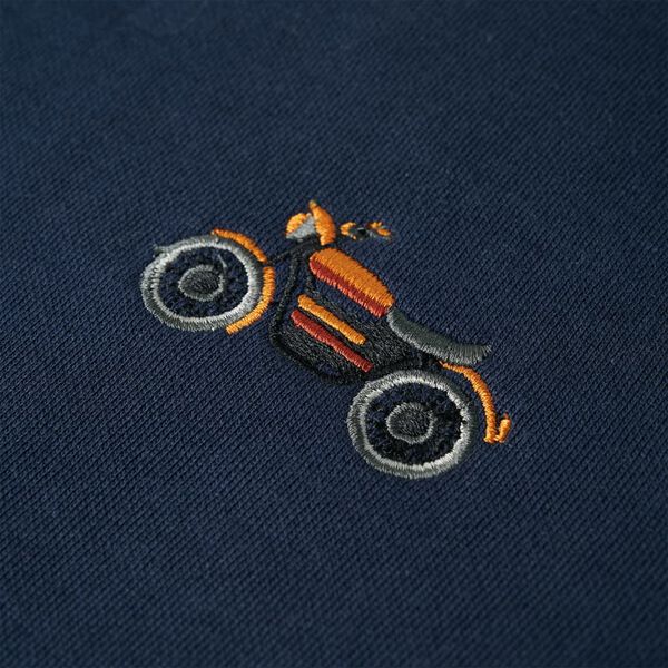 Sudadera infantil azul marino m&eacute;lange 128