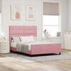 vidaXL Cama tipo Box Spring con cabecera Rosa 140 x 200 cm Terciopelo