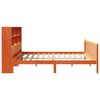 vidaXL Cama con estanter&iacute;a sin colch&oacute;n madera maciza marr&oacute;n 180x200cm