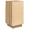 vidaXL Mesillas de noche 2 uds con 2 cajones roble artesano 36x36x68cm