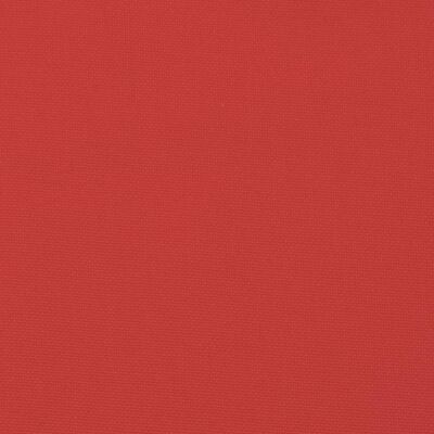 vidaXL Cojín de banco de jardín tela Oxford rojo 120x50x7 cm