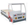 vidaXL Cama infantil forma de coche de policía y escritorio 90x200 cm