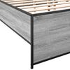 vidaXL Estructura cama madera ingenier&iacute;a metal gris Sonoma 180x200 cm