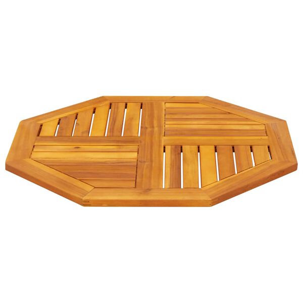 vidaXL Tablero de mesa octogonal madera maciza de acacia 70x70x2 cm