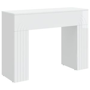 vidaXL Mesa de centro Blanco Brillante 102 x 35 x 75 cm