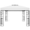 vidaXL Cenador con doble techo blanco 3x4 m