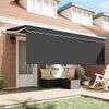 vidaXL Toldo con Persiana Antracita 350 x 200 x 120 cm Tela y Metal