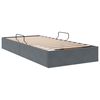 vidaXL Cama con almacenamiento Gris oscuro 100 x 200 cm Terciopelo