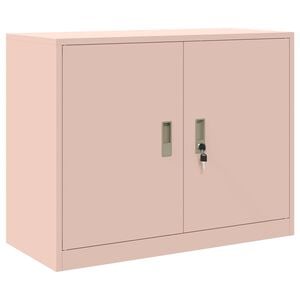 vidaXL Armario de almacenamiento Rosa 90 x 40 x 70 cm Acero