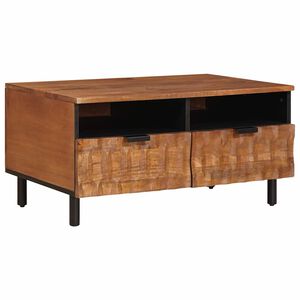 vidaXL Mesa de Caf&eacute; Marr&oacute;n 80 x 54 x 40 cm Madera de mango maciza