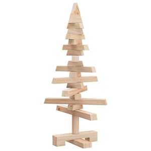 vidaXL | &Aacute;rbol de Navidad de madera | natural 60 cm Madera maciza de pino
