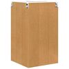 vidaXL Mueble colgante con puerta Roble Ahumado y 57 x 57 x 100 cm