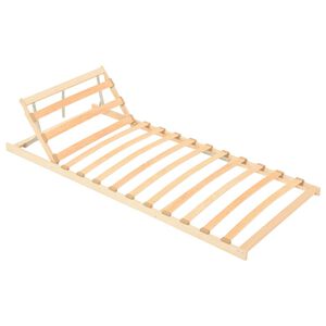 vidaXL Somier de l&aacute;minas sin colch&oacute;n con cabecera ajustable 80x200 cm