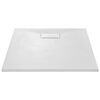vidaXL Plato de ducha SMC blanco 100x80 cm
