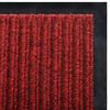 vidaXL Felpudo de PVC rojo 117x220 cm