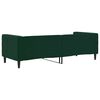 vidaXL Sof&aacute; cama sin colch&oacute;n terciopelo verde oscuro 80x200 cm