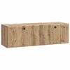 vidaXL Mueble de TV de pared 98 x 31 x 30 cm Roble Artesanal