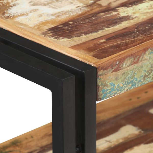 vidaXL Mesa consola de madera maciza reciclada 90x30x75 cm