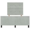 vidaXL Cama tipo Box Spring Gris claro 120 x 190 cm Terciopelo