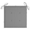 vidaXL Sillas de jard&iacute;n 2 unidades con cojines gris madera de teca