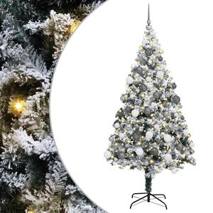 vidaXL &Aacute;rbol de Navidad artificial 180 cm PVC y Acero y Pl&aacute;stico