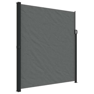 vidaXL Toldo lateral retr&aacute;ctil gris antracita 220x600 cm