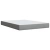 vidaXL Cama box spring con colch&oacute;n tela gris claro 140x200 cm