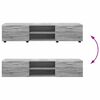 vidaXL Conjunto de mueble de TV con caj&oacute;n FLORIN Gris Sonoma
