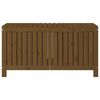 vidaXL Caja de almacenaje jardín madera pino marrón miel 121x55x64 cm