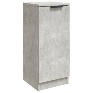 vidaXL Aparador de madera contrachapada gris hormig&oacute;n 30x30x70 cm