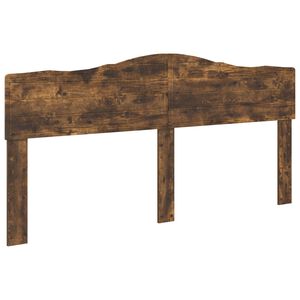 vidaXL Cabecero Roble ahumado Madera contrachapada