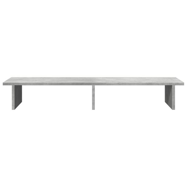 vidaXL Soporte de pantalla madera ingenier&iacute;a gris hormig&oacute;n 100x27x15cm