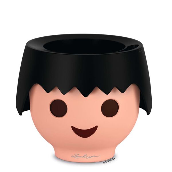 LECHUZA Jardinera de mesa OJO ALL-IN-ONE negro