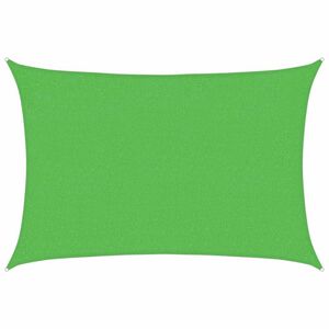 vidaXL Toldo de vela HDPE verde claro 160 g/m&sup2; 2x3 m