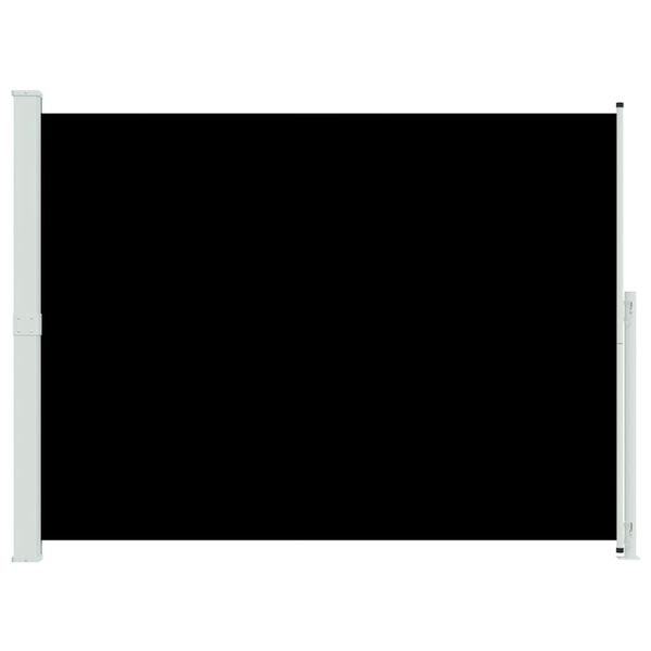 vidaXL Toldo lateral retr&aacute;ctil para patio negro 220x300 cm
